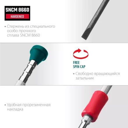 Набор Precision-6: часовые отвертки для особо точных работ, металлическая рукоятка с противоскользящей накладкой, жало из специальной стали SNCM8660. 25679 купить в Уфе