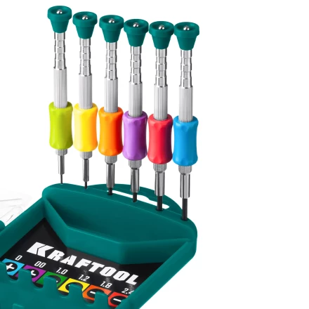 Набор Precision-6: часовые отвертки для особо точных работ, металлическая рукоятка с противоскользящей накладкой, жало из специальной стали SNCM8660. 25679 купить в Уфе