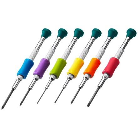 Набор Precision-6: часовые отвертки для особо точных работ, металлическая рукоятка с противоскользящей накладкой, жало из специальной стали SNCM8660. 25679 купить в Уфе