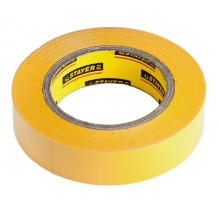 Изолента, STAYER Profi 12292-Y-15-10, ПВХ, на карточке, 15 мм х 10 м х 0,18мм, желтая 12292-Y-15-10 купить в Уфе