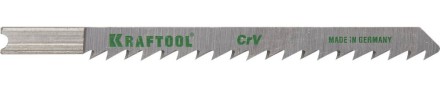 Полотна KRAFTOOL, U101D, для эл/лобзика, Cr-V, по дереву, ДСП, ДВП, чистый рез, US-хвост., шаг 4мм, 75мм, 2шт 159611-4 купить в Уфе