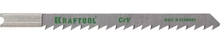 Полотна KRAFTOOL, U101D, для эл/лобзика, Cr-V, по дереву, ДСП, ДВП, чистый рез, US-хвост., шаг 4мм, 75мм, 2шт 159611-4 купить в Уфе