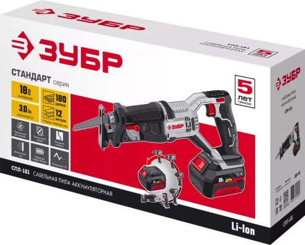 Пила сабельная аккумуляторная СПЛ-181 серия СТАНДАРТ купить в Уфе