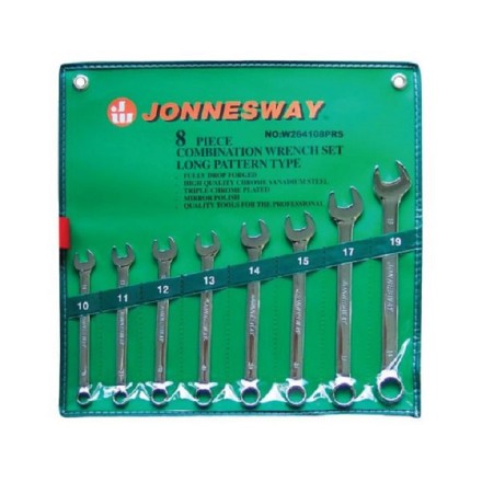 Набор ключей комбинированных удлиненных 10-19мм 8предметов Jonnesway W264108PRS 47376 купить в Уфе