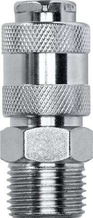 Переходник KRAFTOOL EXPERT QUALITAT для пневмоинструмента, резьба 1/4 папа - быстросъемное соединение мама 06594-1/2 купить в Уфе