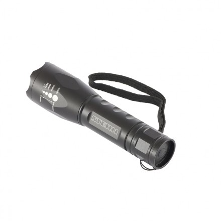 Фонарь 3 W CREE LED зум 3 режима 100% - 50% - стробоскоп ремешок 160 Лм 200 м 3хААА Stern 90581 купить в Уфе