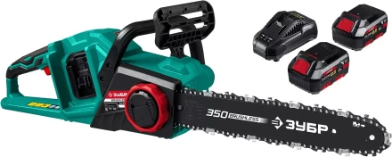 ЗУБР С1-18, 36 В, 35 см шина, 2х18 В АКБ (4 А·ч), бесщеточная цепная пила (ПЦЛ-3635-42) купить в Уфе