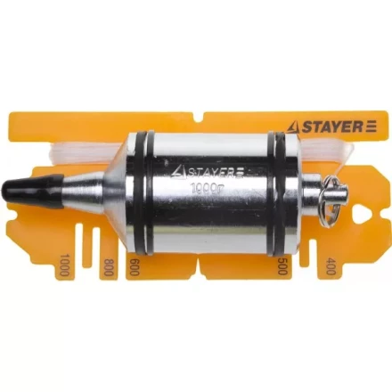 Отвес STAYER &quot;PROFI&quot; строительный со шнуром, с противоударными ободками, 1000 г 06352-100 купить в Уфе