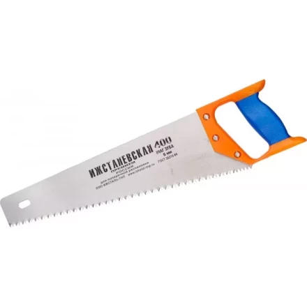 Ножовка "ИЖ" "ПРЕМИУМ" по дереву с двухкомпонентной пластиковой рукояткой, шаг 5мм, 400мм 1520-40-05_z01 купить в Уфе