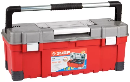 Ящик ЗУБР &quot;ЭКСПЕРТ&quot; пластмассовый для инструмента, 26&quot; 38135-26 купить в Уфе