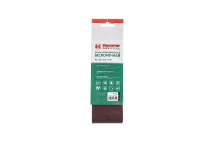 Лента шлиф. бесконечная HAMMER 75х533мм P150 купить в Уфе