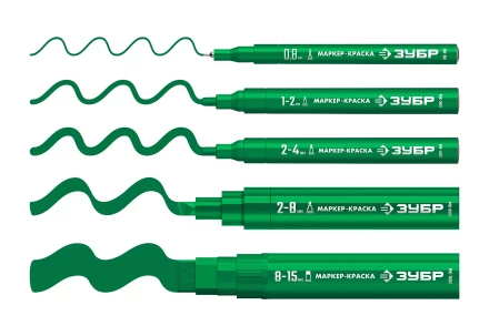 ЗУБР МК-1500 зеленый, 8-15 мм маркер-краска (06329-4) купить в Уфе