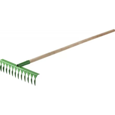 Грабли РОСТОК садовые с черенком, 14 витых зубцов 421900-14 купить в Уфе