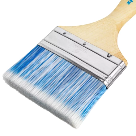 Кисть плоская "Евро" 4", искусственная щетина, деревянная ручка MTX 83074 купить в Уфе