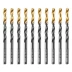 Сверло по металлу, 5,5 мм, HSS-Tin, Golden Tip, 10 шт. Denzel 717214 купить в Уфе