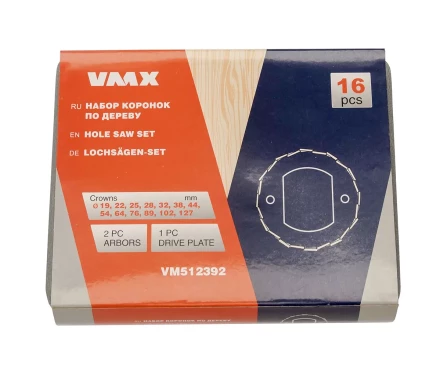 Набор коронок по дереву 16 пред. VMX 512392 купить в Уфе