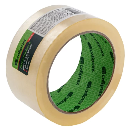 Клейкая лента, 50 мкм, 48 мм х 66 м, цвет прозрачный Сибртех 88736 купить в Уфе