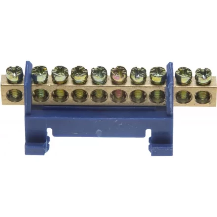 Шина СВЕТОЗАР нулевая, в изоляц оболочке, 6х9мм, 12 полюсов, макс. ток 100А 49805-12 купить в Уфе