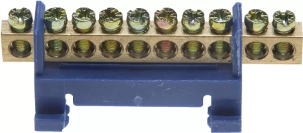 Шина СВЕТОЗАР нулевая, в изоляц оболочке, 6х9мм, 12 полюсов, макс. ток 100А 49805-12 купить в Уфе