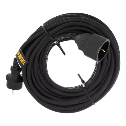 Удлинитель-шнур силовой Denzel Top Series 37420, КГТТ, 20м, 1 розетка, 3 x 1,5 мм, 3 м купить в Уфе