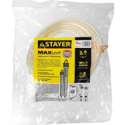 Гидроуровень STAYER &quot;MASTER&quot; с усиленной измерительной колбой большого размера, d 6мм, 10м 579437