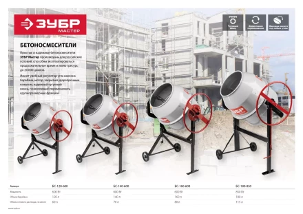 Бетономешалка электрическая БС-160-600 серия МАСТЕР купить в Уфе