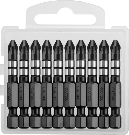 Биты для ударных шуруповертов KRAFTOOL Impact Pro PZ 26193-2-50-S10 купить в Уфе