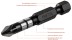 Биты для ударных шуруповертов KRAFTOOL Impact Pro PZ 26193-2-50-S10 купить в Уфе