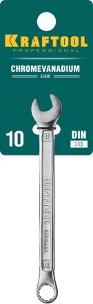 Ключи комбинированные KRAFTOOL, Cr-V, DIN 3113 27079-10 купить в Уфе