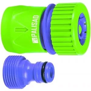 Соединитель-адаптер пластмассовый 3/4&quot; внешняя  резьба соединитель шланга 3/4&quot;  PALISAD 65755 купить в Уфе