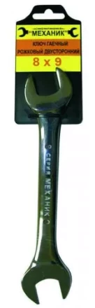 Ключ гаечный рожковый двусторонний 8х9 26008 купить в Уфе