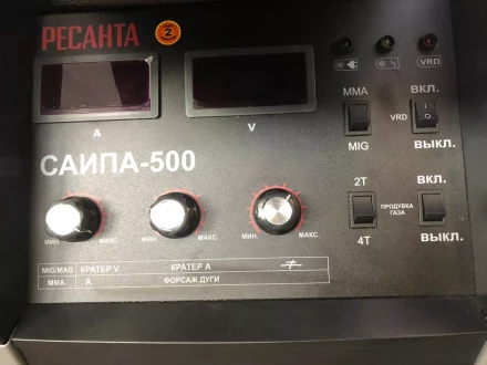 Полуавтоматический сварочный аппарат инверторный Ресанта САИПА-500 купить в Уфе