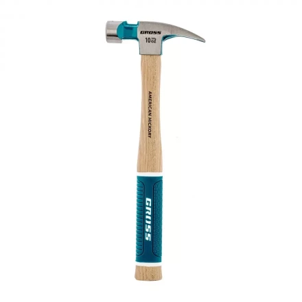 Молоток-гвоздодер с магнитом GROSS AMERICAN HICKORY 280 г угол 75 обрезиненная рукоятка 10417 купить в Уфе