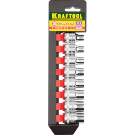 Набор KRAFTOOL &quot;EXPERT QUALITAT&quot; Торцовые головки &quot;SUPER LOCK&quot;, 1/2&quot;, 8-15мм, 8 предметов 27863-H8_z01 купить в Уфе