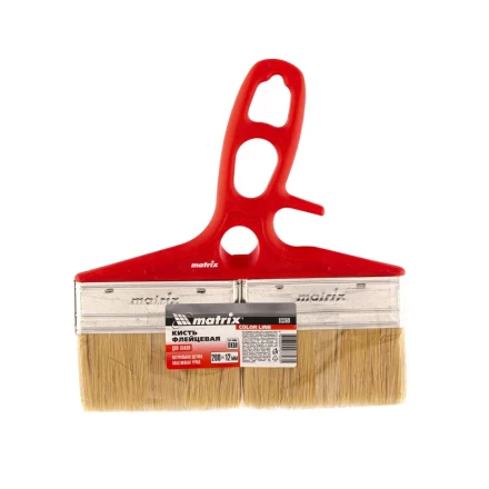 Кисть флейцевая для лаков, 200 x 12, натуральная щетина, пластиковая ручка Color line Matrix 83369 купить в Уфе