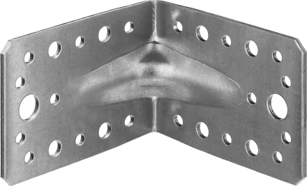 ЗУБР УКУ-2.5, 65 x 90 x 90 x 2.5 мм, цинк, усиленный крепежный уголок (31011-90) купить в Уфе