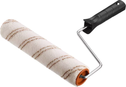 Валик малярный ЗУБР &quot;ОПТИМА -МИКРОТЕКС&quot;, пропитки и средства защиты древесины, микрофибра, ворс 7 мм, бюгель 6 мм, 40х240мм 03545-24 купить в Уфе