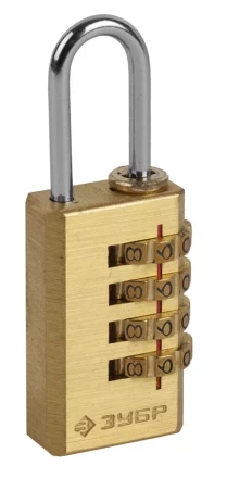 Замок ЗУБР &quot;ЭКСПЕРТ&quot; навесной мини, кодовый, 4 диска 37118-2_z01 купить в Уфе