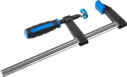 Струбцина ЗУБР &quot;ПРОФЕССИОНАЛ&quot;, тип &quot;F&quot;, двухкомпонентная ручка, стальная закаленная рейка, 50х200мм 32155-050-200 купить в Уфе