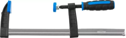 Струбцина ЗУБР &quot;ПРОФЕССИОНАЛ&quot;, тип &quot;F&quot;, двухкомпонентная ручка, стальная закаленная рейка, 50х200мм 32155-050-200 купить в Уфе