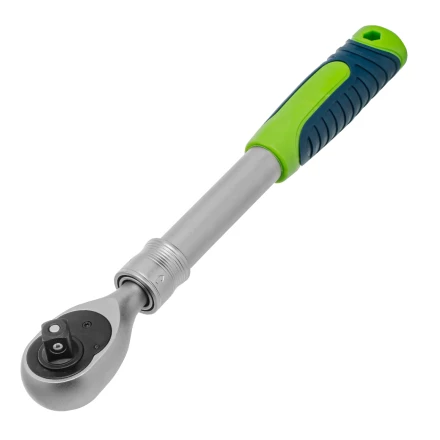 Ключ-трещотка телескопический 1/2&quot;, 300-430 мм, 72 зуба, с быстрым сбросом// Сибртех 14077 купить в Уфе