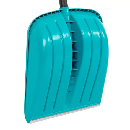 Лопата для уборки снега Palisad 61677, полипропилен, 365х450х1355 мм, алюминиевый черенок, усиленная, LUXE купить в Уфе