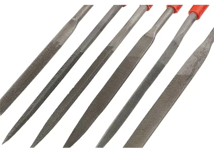 Набор надфилей 180 х 5мм 6 шт пластиковые рукоятки MATRIX 15822 купить в Уфе