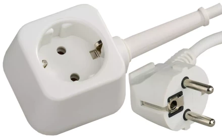 Удлинитель-шнур, 5 м, 3500 Вт, 1 гнездо, ПВС 3x1 мм2, СВЕТОЗАР SV-55013-5 купить в Уфе