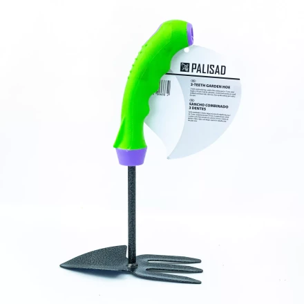 Мотыжка комбинированная Palisad 623778, профиль "лепесток" и 3-зубая, защ. покр, обрез. эргономичная рукоятка купить в Уфе