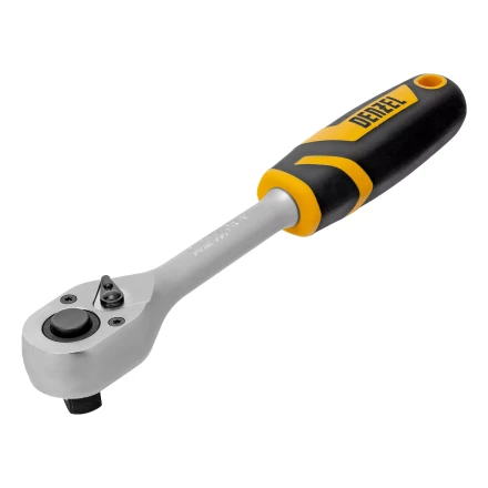 Ключ-трещотка 1/2" Denzel 14033, 90 зубьев, с быстрым сбросом, CrV купить в Уфе