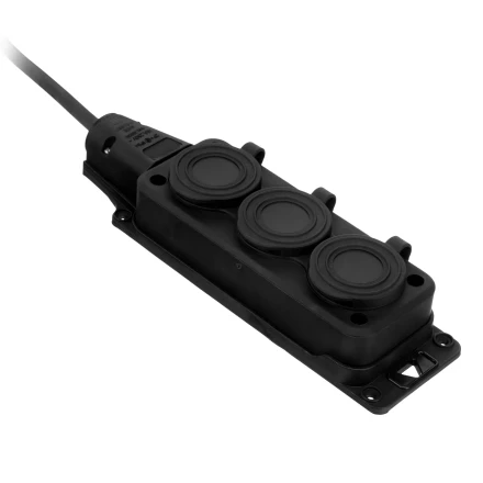 Удлинитель-шнур силовой Denzel Top Series 37421, КГТТ, 10м, 3 розетки, 3 x 1,5 мм, 3 м купить в Уфе