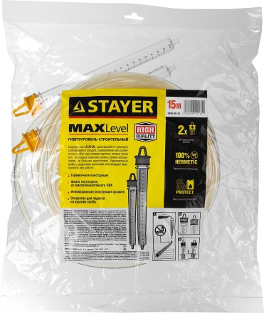 Гидроуровень STAYER &quot;MASTER&quot; с усиленной измерительной колбой большого размера, d 6мм, 15м 579442 купить в Уфе