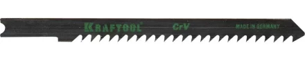 Полотна KRAFTOOL, U111C, для эл/лобзика, Cr-V, по дереву, ДВП, ДСП, грубый рез, US-хвост., шаг 3мм, 75мм, 2шт 159631-3 купить в Уфе