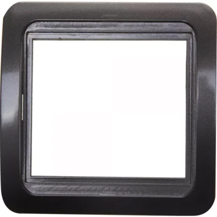 Панель СВЕТОЗАР &quot;ГАММА&quot; накладная, цвет темно-серый металлик, 1 гнездо SV-54145-DM купить в Уфе